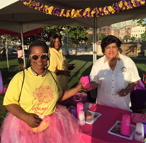 LSUHealthNO Booth at Sista Strut